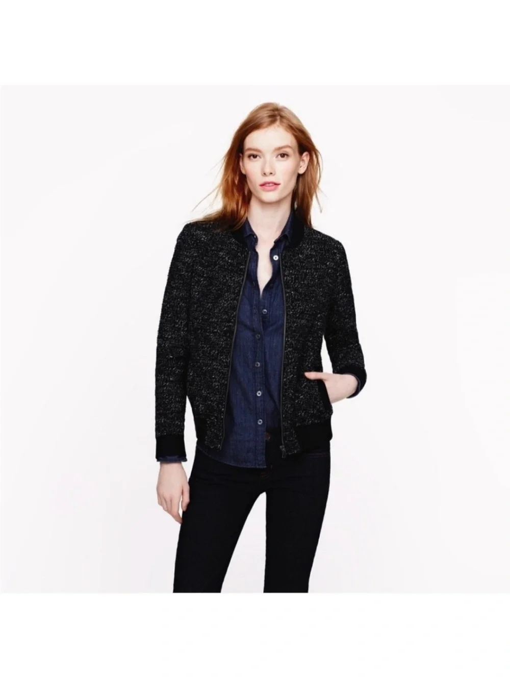 J. Crew lined zip